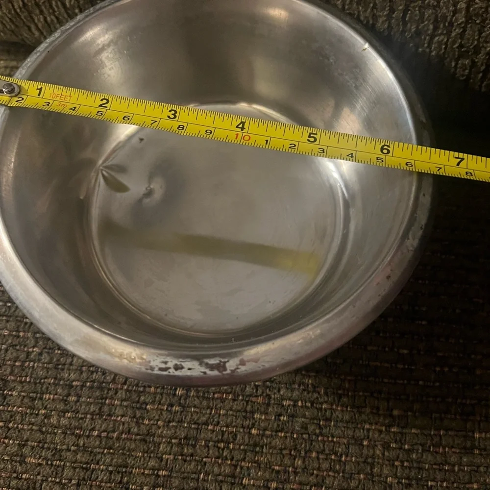 Stainless Steel Pet Bowl with Paw Prints